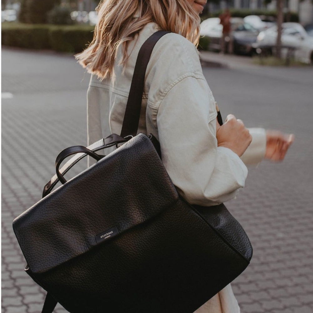 Storksak Gray Interior Backpack